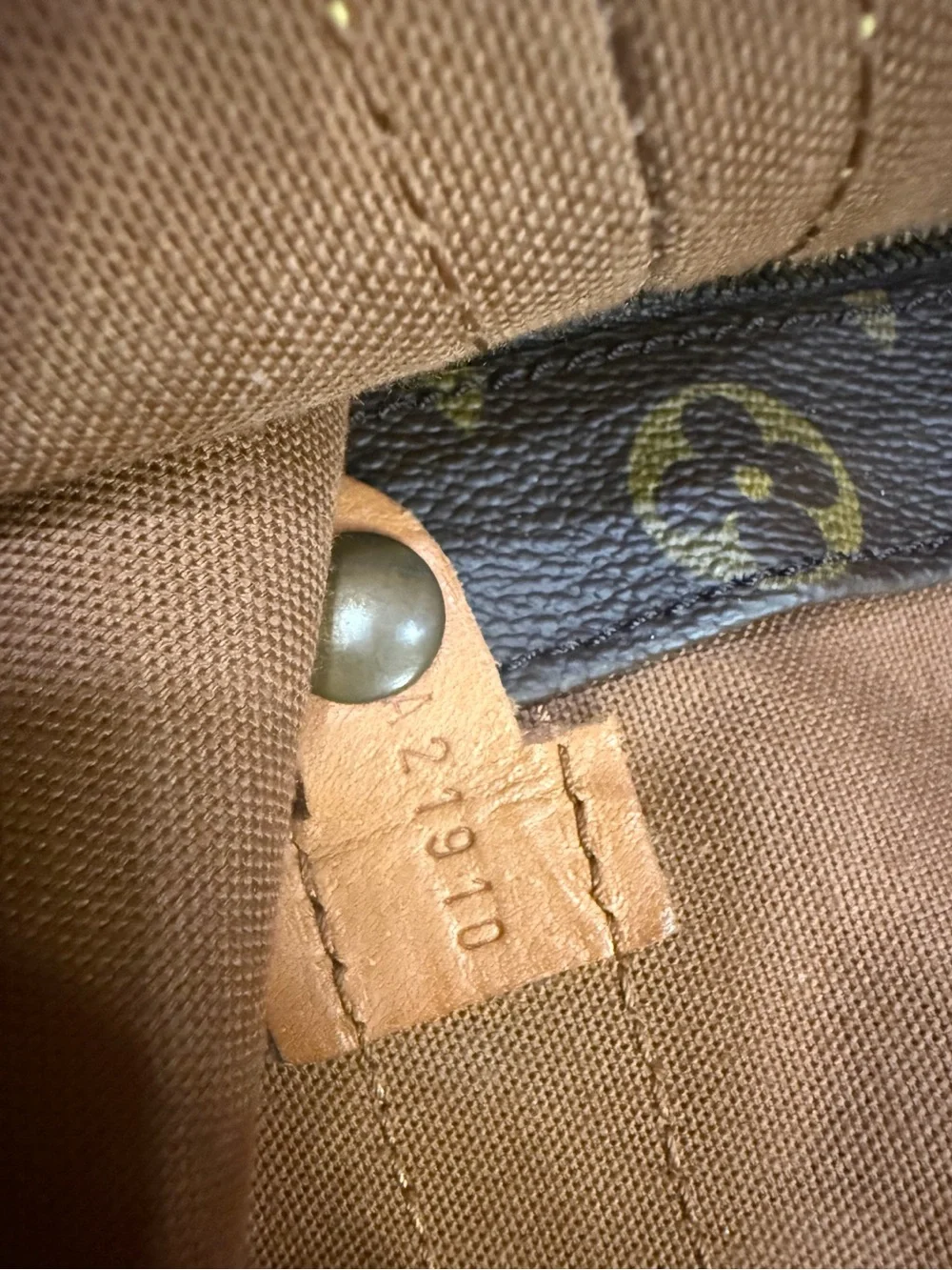 Louis Vuitton Randonnée GM Monogram Backpack Bucket Bag France Nov 1990